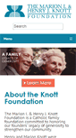 Mobile Screenshot of knottfoundation.org